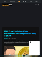 DOGE Price Prediction: Whale Accumulation Sets Stage for 15% Rally to $0.115 - Blockchain.News