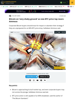 Bitcoin buyers warned to beware bear market