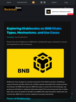 Exploring Stablecoins on BNB Chain: Types, Mechanisms, and Use Cases - Blockchain.News