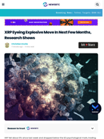 XRP Eyeing Explosive Move In Next Few Months, Research Shows