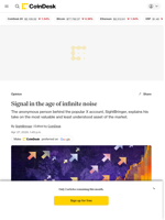 Signal in the age of infinite noise