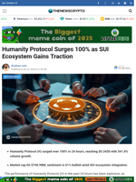 Humanity Protocol Surges 100% as SUI Ecosystem Gains Traction - TheNewsCrypto