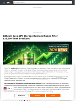 Lithium Eyes 45% Storage Demand Sudge After $25,000/Tone Breakout - Brave New Coin