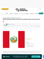 ONPE distribution failure impacts Lima polling stations during election