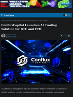 ConfluxCapital Launches AI Trading Solution for BTC and ETH | CoinGape
