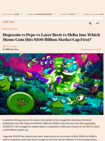Dogecoin vs Pepe vs Layer Brett vs Shiba Inu: Which Meme Coin Hits $100 Billion Market Cap First? - AMBCrypto
