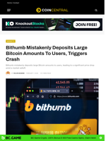 Bithumb Mistakenly Deposits Large Bitcoin Amounts To Users, Triggers Crash