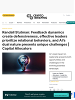 Randall Stutman: Feedback dynamics create defensiveness, effective leaders prioritize relational behaviors, and AI's dual nature presents unique challenges | Capital Allocators