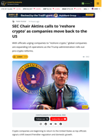 Crypto firms return to US as regulators push onshoring agenda