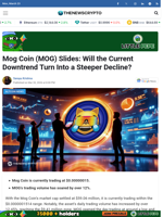Mog Coin (MOG) Slides: Will the Current Downtrend Turn Into a Steeper Decline?