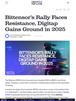 Bittensor’s Rally Faces Resistance, Digitap Gains Ground in 2025