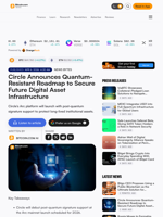 Circle Announces Quantum-Resistant Roadmap to Secure Future Digital Asset Infrastructure – News Bytes Bitcoin News