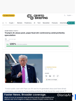 Trump's AI Jesus post, pope feud stir controversy amid profanity speculation