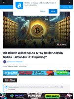Old Bitcoin Wakes Up As 1y–5y Holder Activity Spikes – What Are LTH Signaling? | Bitcoinist.com