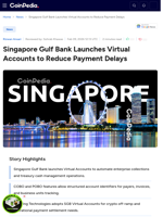 Singapore Gulf Bank Launches Virtual Accounts to Reduce Payment Delays