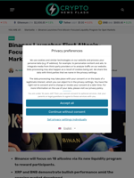 Binance Launches First Altcoin-Focused Liquidity Program