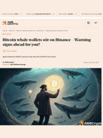 Bitcoin whale wallets stir on Binance - Warning signs ahead for you? - AMBCrypto