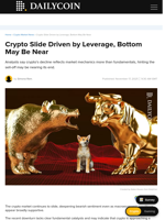Crypto Slide Driven by Leverage, Bottom May Be Near - DailyCoin