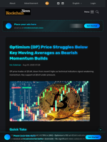 Optimism (OP) Price Struggles Below Key Moving Averages as Bearish Momentum Builds - Blockchain.News