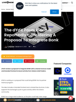 The dYdX Foundation Is Reportedly Considering A Proposal To Integrate Bonk | Live Bitcoin News