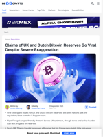 Will the UK Have a Bitcoin Reserve Under Farage’s Far Right?