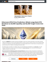 Ethereum (ETH) Price Prediction: Whale Longs Back ETH Breakout as $2,000 Liquidity and $2,500 Target Come Into View