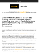 CRYPTO MINING FIRM is the world's leading artificial intelligence green ecological new energy mining platform, providing free mining experience for global users