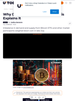 Why Did Bitcoin Crash In July? This Explains It