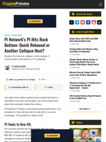 Pi Network's PI Hits Rock Bottom: Quick Rebound or Another Collapse Next?