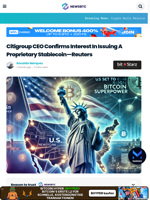 Citigroup CEO Confirms Interest In Issuing A Proprietary Stablecoin—Reuters