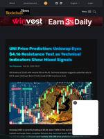 UNI Price Prediction: Uniswap Eyes $4.16 Resistance Test as Technical Indicators Show Mixed Signals - Blockchain.News