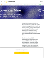 Stellar Holds the Line at $0.277 as Buyers Defend Key Support Zone