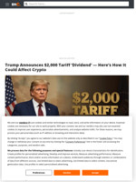 Trump Announces $2,000 Tariff 'Dividend' — Here's How It Could Affect Crypto - Brave New Coin