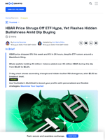 HBAR Price Drops Amid ETF Buzz, Yet Dip Buying Continues