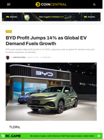 BYD Profit Jumps 14% as Global EV Demand Fuels Growth - CoinCentral