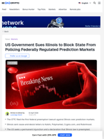 US Government Sues Illinois State For Trying to Block Polymarket