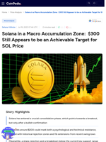 Solana in a Macro Accumulation Zone: $300 Still Appears to be an Achievable Target for SOL Price