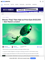 Bitcoin Price Eyes Flag Breakout To $122,000 Despite One Risk