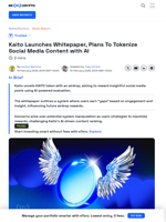 Kaito Token Launch Aims to Monetize Good Social Media Content