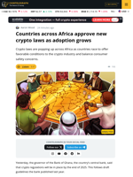Africa Countries Pass Crypto Laws to Attract Industry