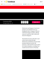 Marketnode, Lion Global Bring Singapore-Vaulted Gold Fund Onchain on Solana