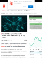 Top 5 Iot Ecosystem Tokens To Watch Below 3M Market Cap In July 2025