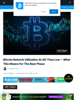 Bitcoin Network Utilization At All-Time Low — What This Means For The Bear Phase | Bitcoinist.com