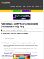 Pudgy Penguins and Mythical Games Announce Global Launch of Pudgy Party