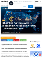 Chainlink Partners with Blockchain Association for US Tokenization Drive | Live Bitcoin News
