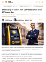 Bitcoin Depot names new CEO as revenue faces 40% drop risk - AMBCrypto