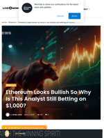 Ethereum Looks Bullish So Why Is This Analyst Still Betting on $1,000? | Live Bitcoin News