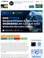 Chainlink (LINK) Market Trend, Solana (SOL) News & BlockDAG’s $410M Presale Which Crypto Wins?