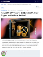 New XRP ETF Theory: Did Loyal XRP Army Trigger Institutional Action?