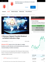 Ethereum Signals Possible Breakout as Bullish Indicators Align - NullTX
